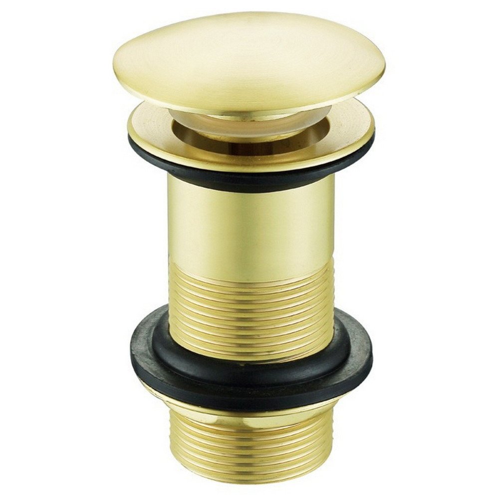 Vantara Unslotted Sprung Basin Waste in Brushed Brass