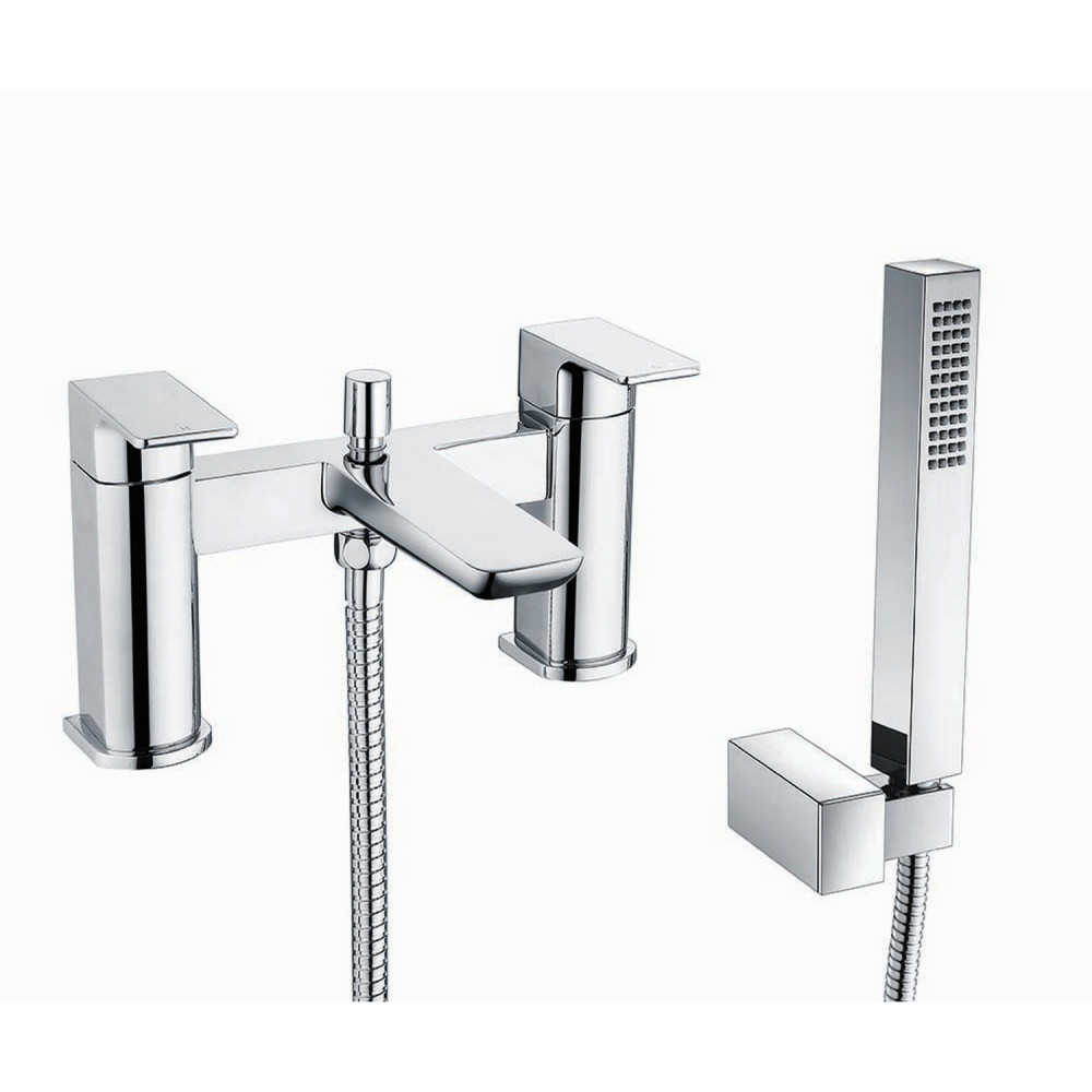 Vantara Warp Bath Shower Mixer in Chrome