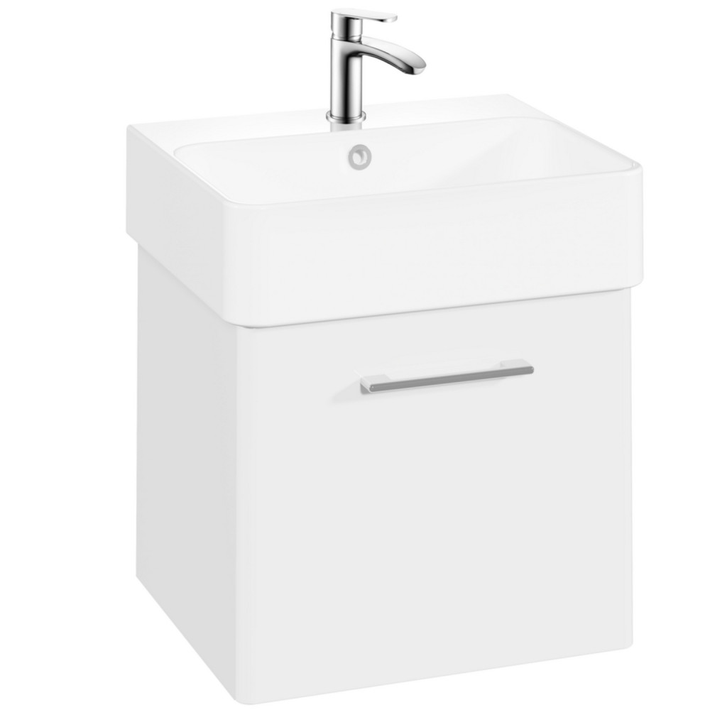 Vantara Order 500mm Wall Hung Vanity Unit and Basin in Gloss White