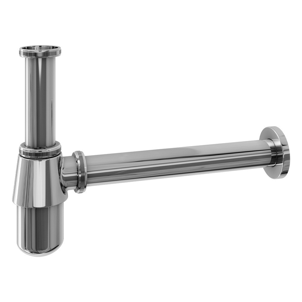Trisen Basin Bottle Trap in Chrome