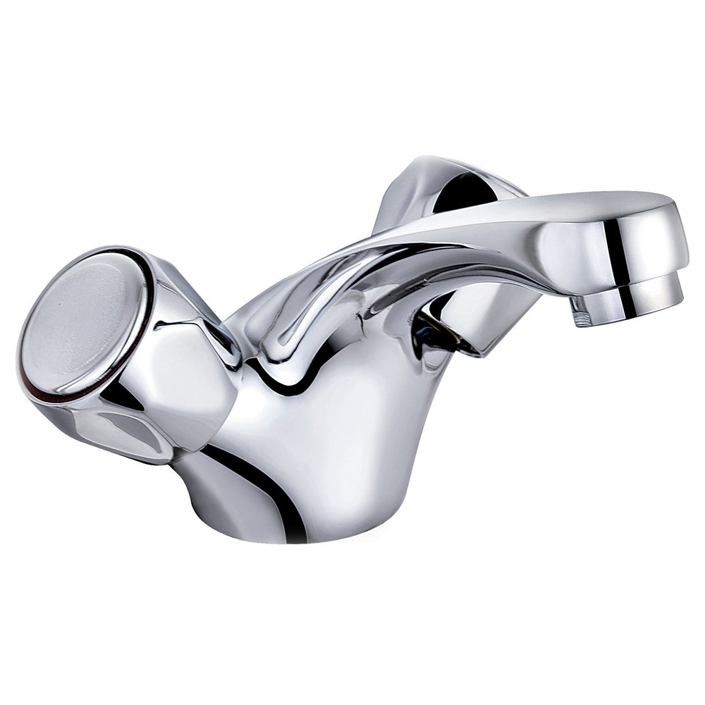 Trisen Chrome Two Handle Club Basin Mixer with Waste