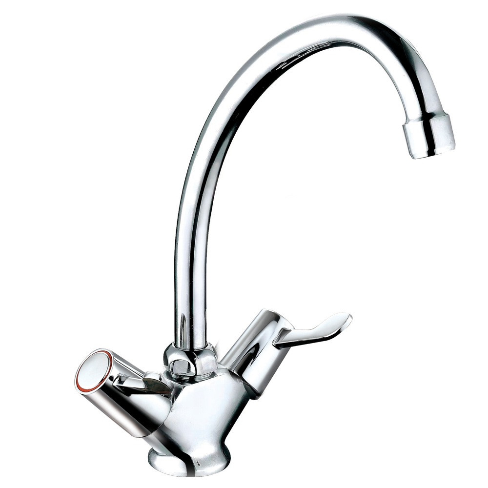 Trisen Two Lever Kitchen Tap in Chrome