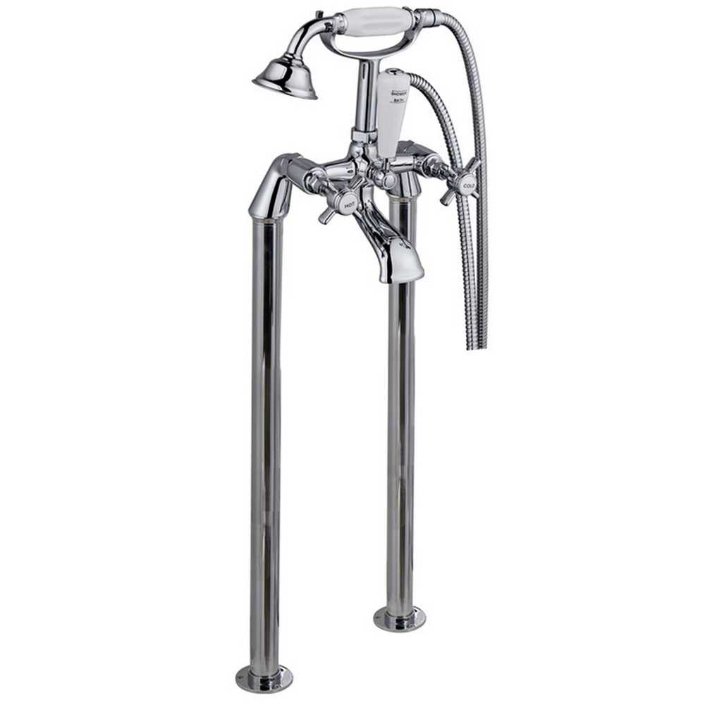 Trisen Wisley Chrome Freestanding Bath Shower Mixer (1)