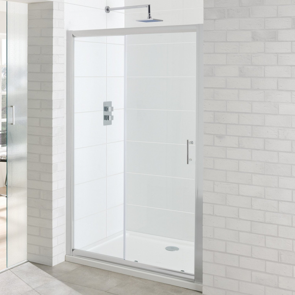 Vantage 1650mm Chrome Sliding Shower Door