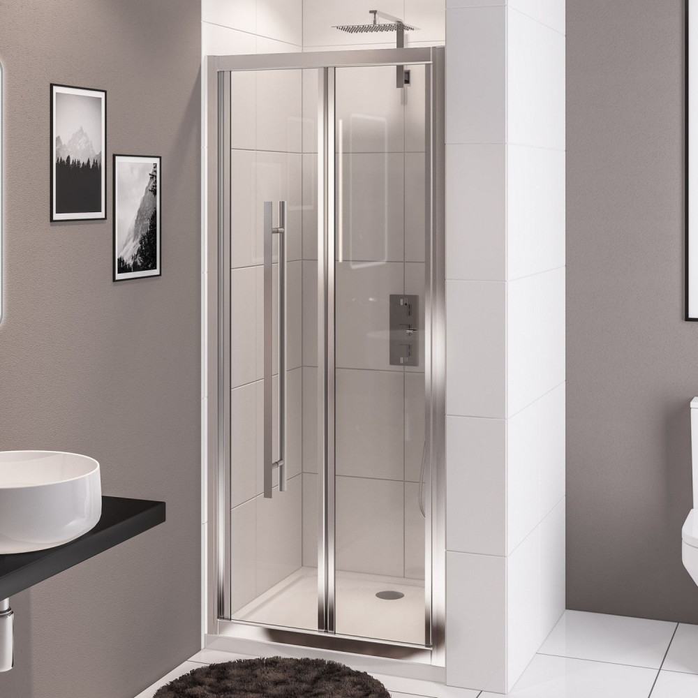 Vantage 2000 Chrome 760mm Bifold Shower Door