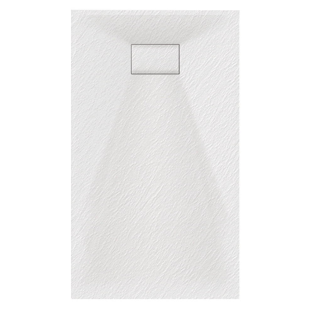 Veloce Uno 1000 x 700mm White Rectangular Shower Tray (1)