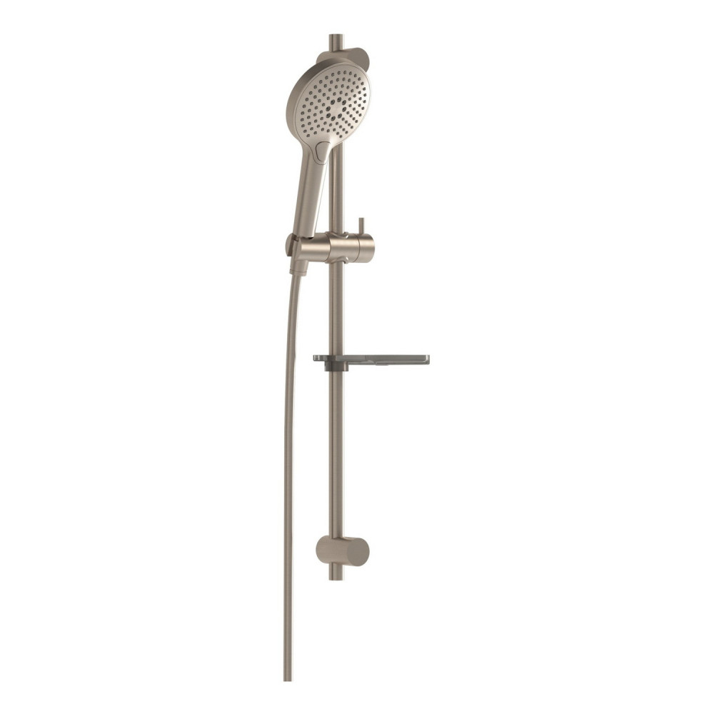 VitrA Bliss Brushed Nickel Slide Rail Kit with Three Function Handset