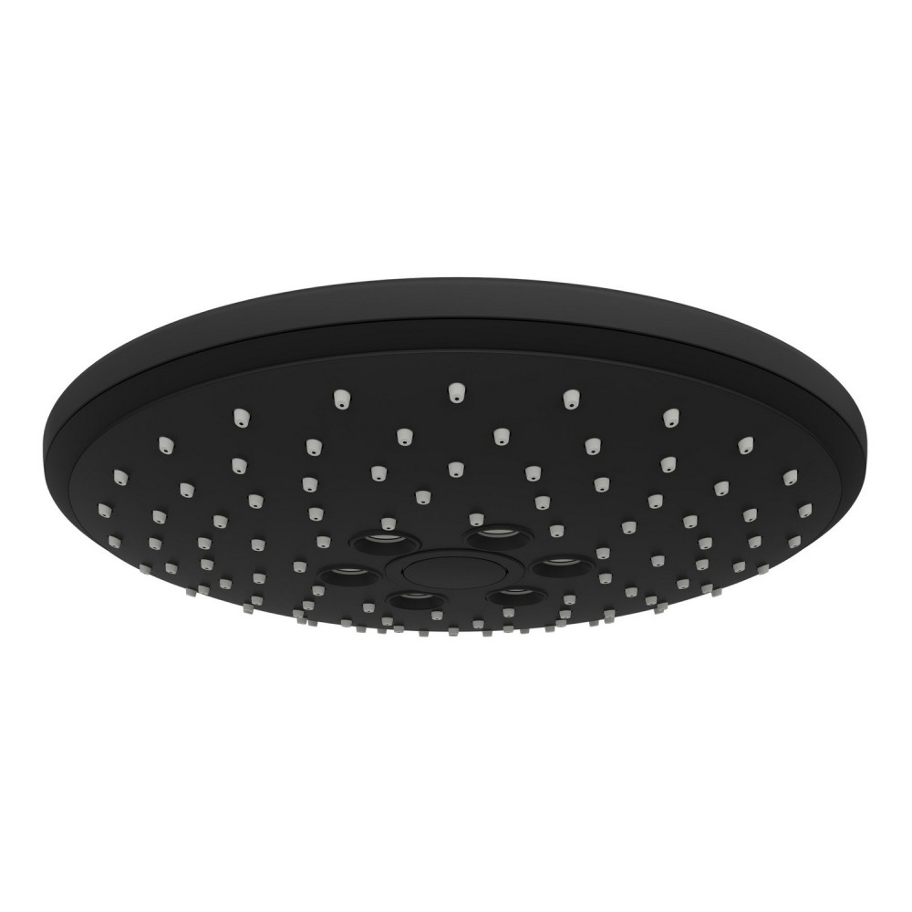 VitrA Bliss Matt Black Round 240mm Two Function Fixed Shower Head