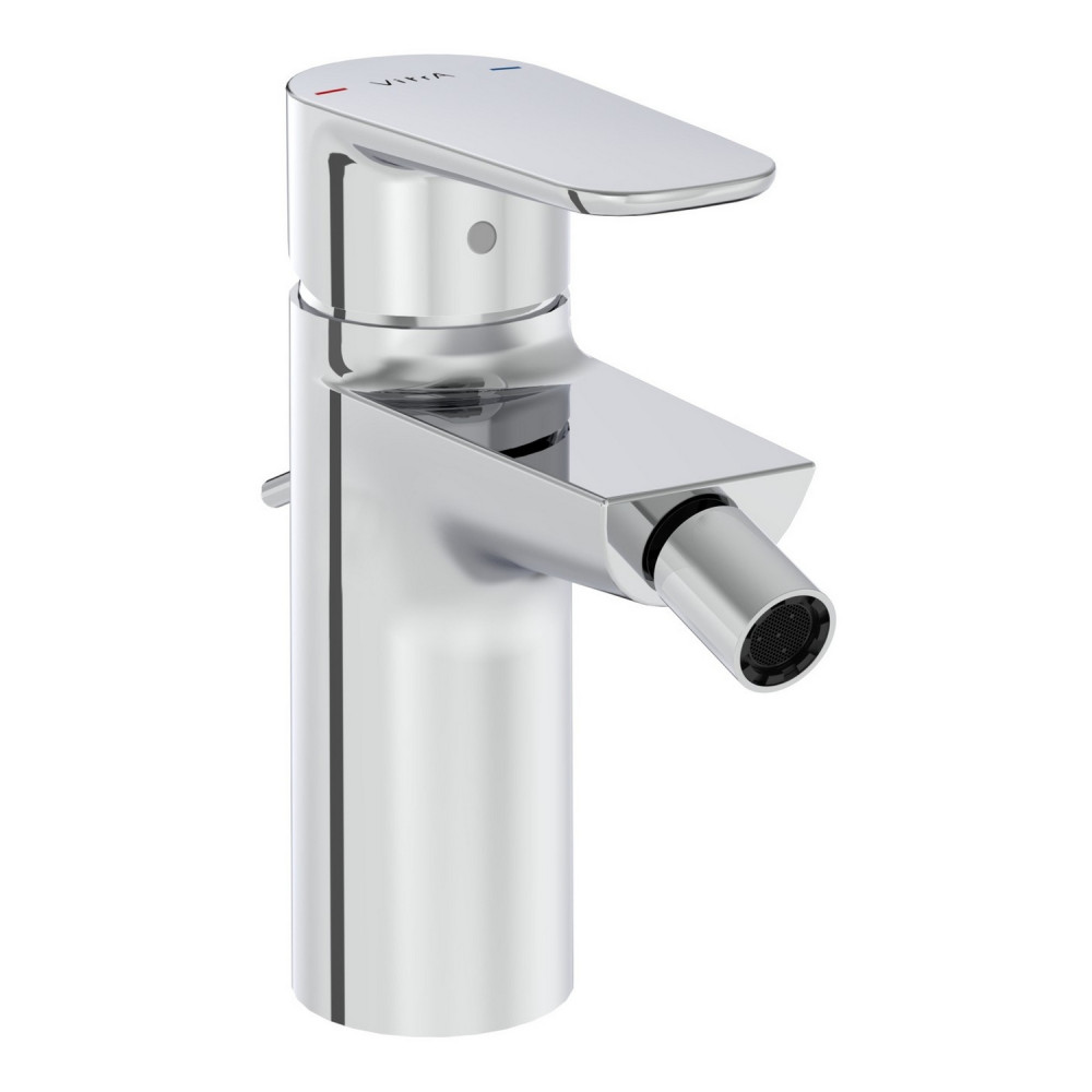 VitrA Flow Soft Chrome Bidet Mixer with Waste