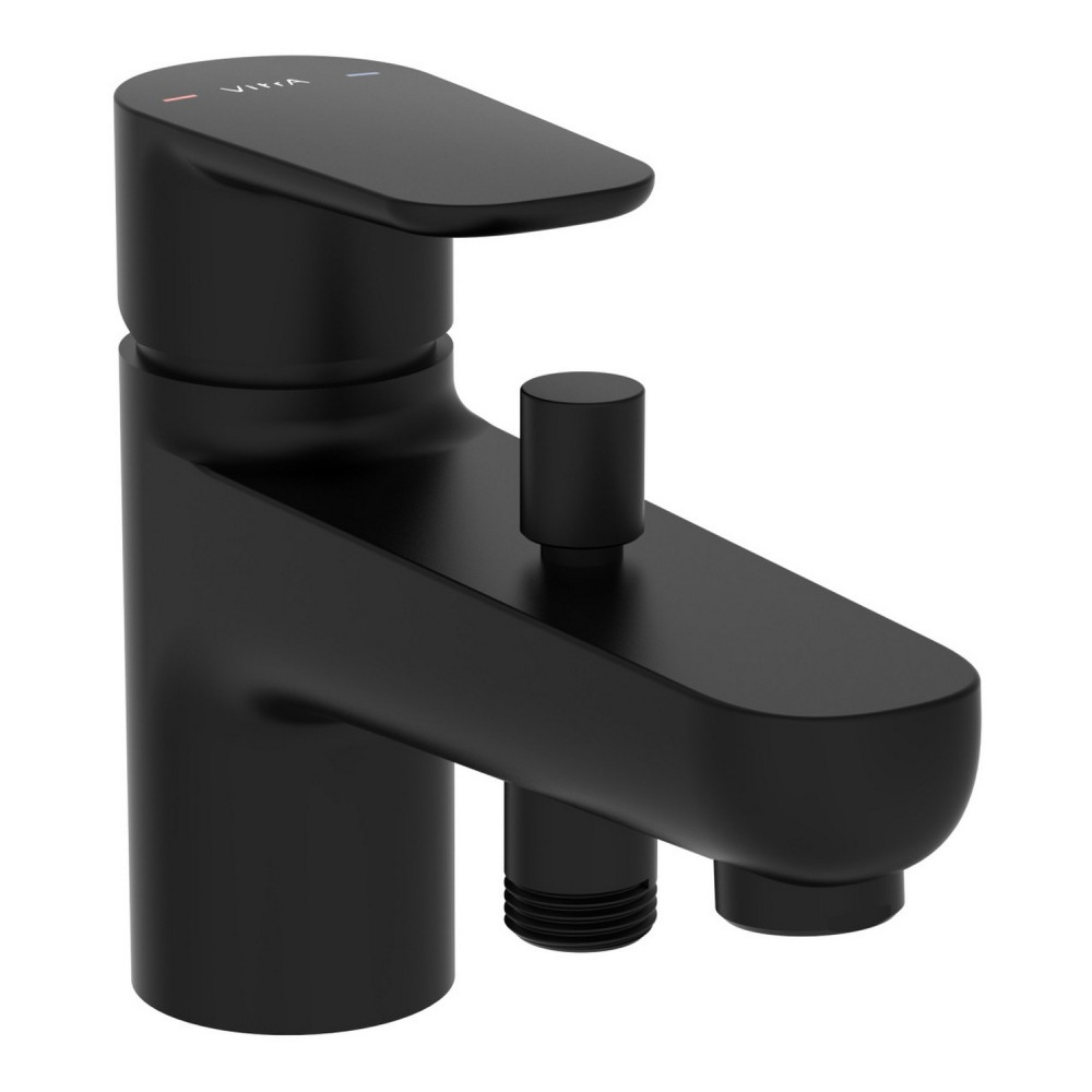 VitrA Flow Soft Monobloc Matt Black Bath Shower Mixer