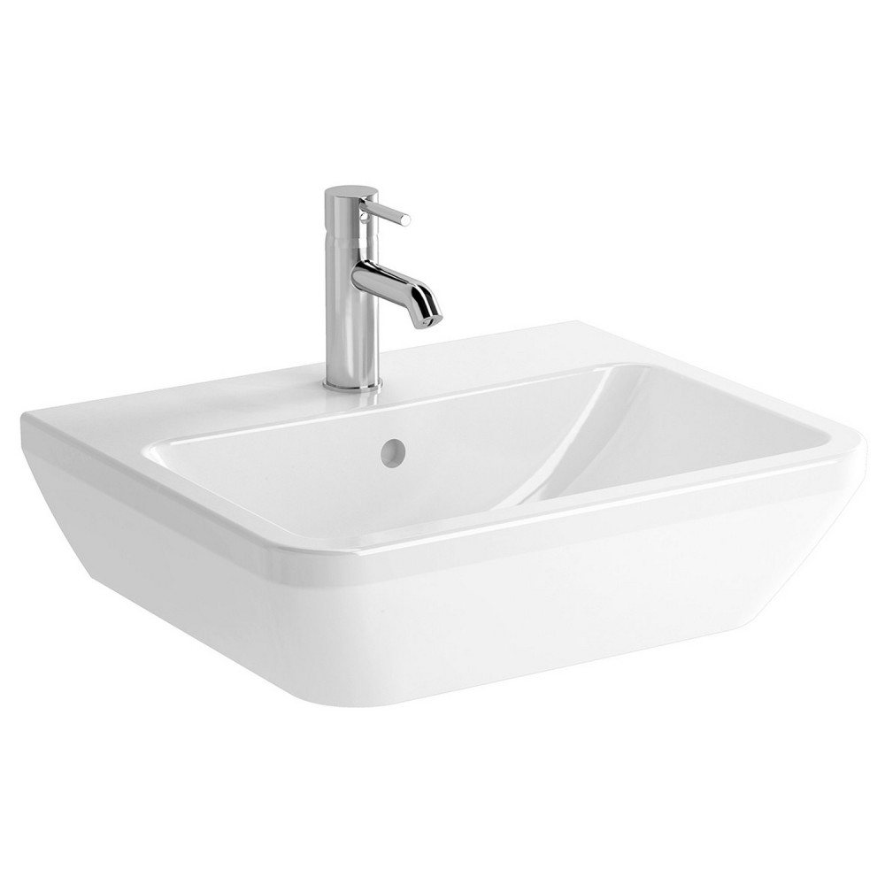 VitrA Integra 550mm 1TH Square Wall Hung Basin