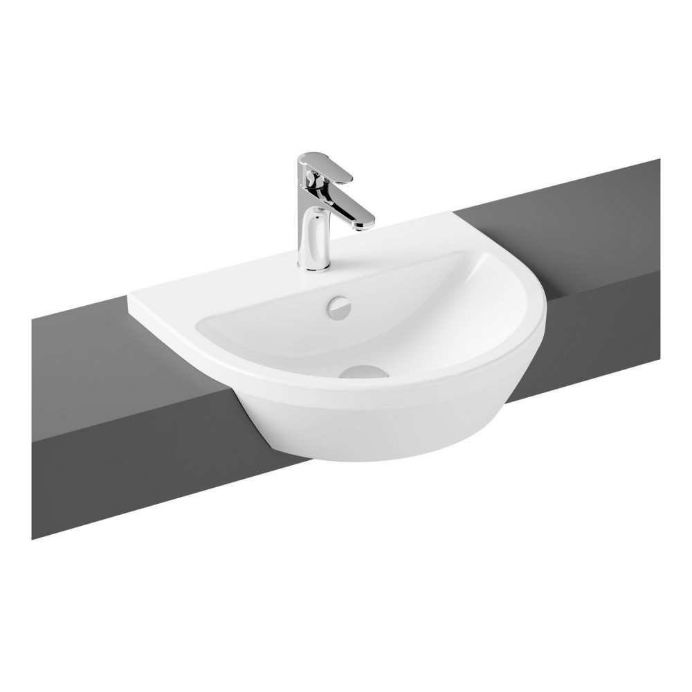 VitrA Integra 550mm Round 1TH Semi Recessed Basin