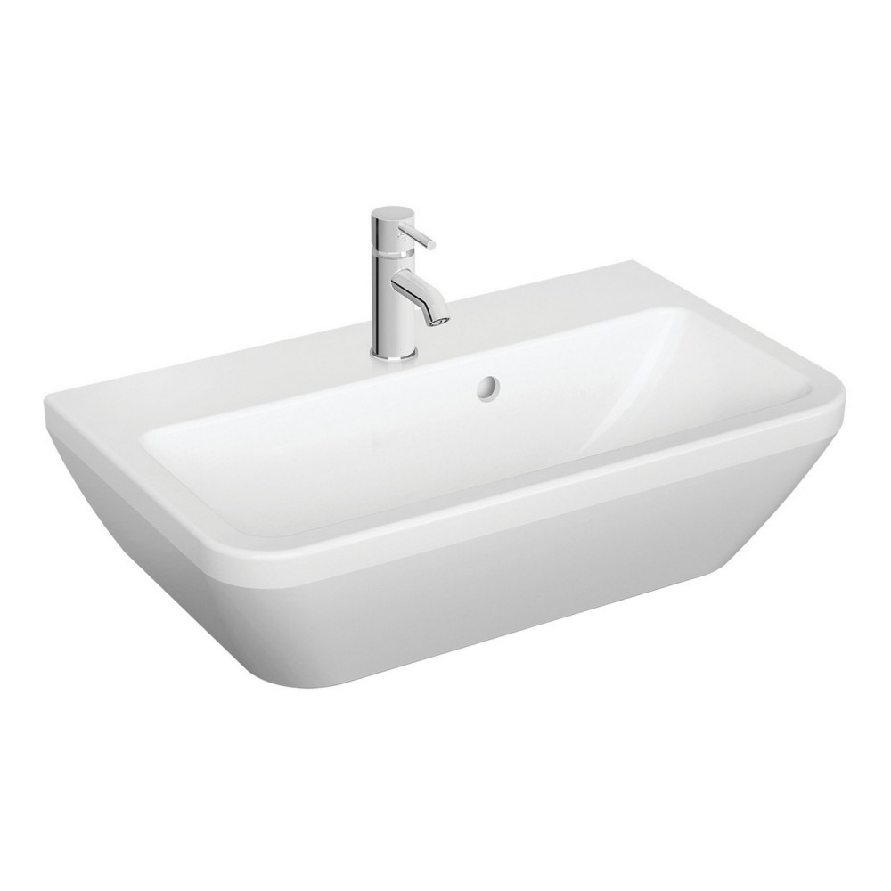 VitrA Integra 600mm 1TH Compact Square Wall Hung Basin