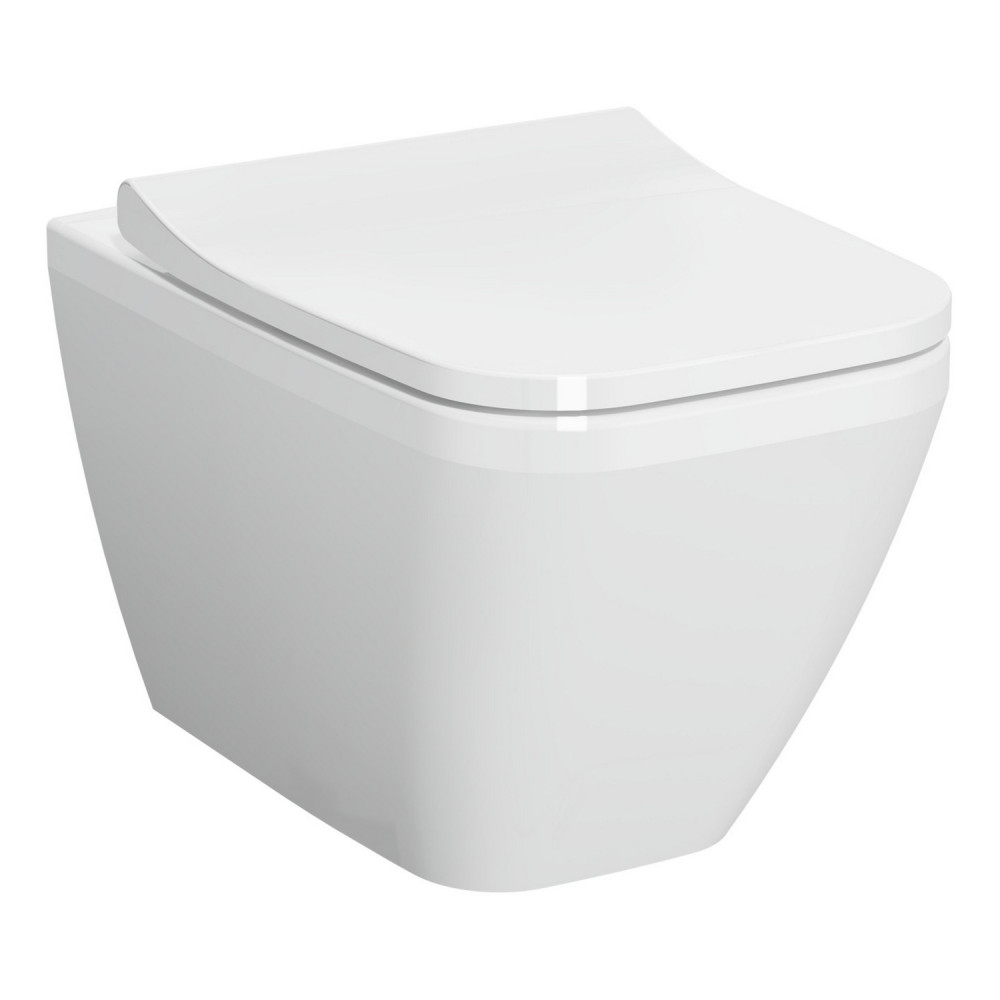 VitrA Integra Square Hidden Fix Wall Hung WC Pan and Seat