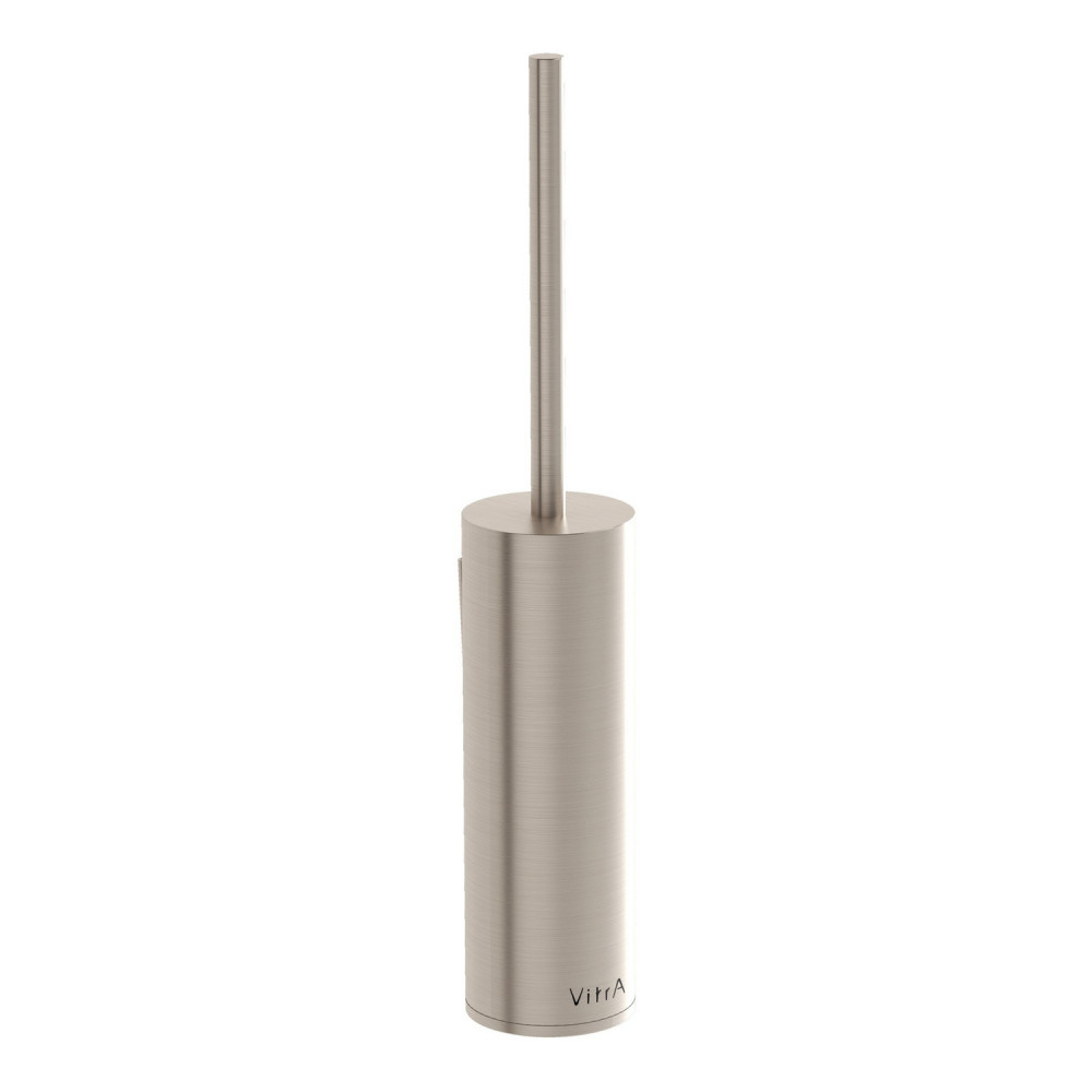 VitrA Origin Brushed Nickel Freestanding Toilet Brush Holder