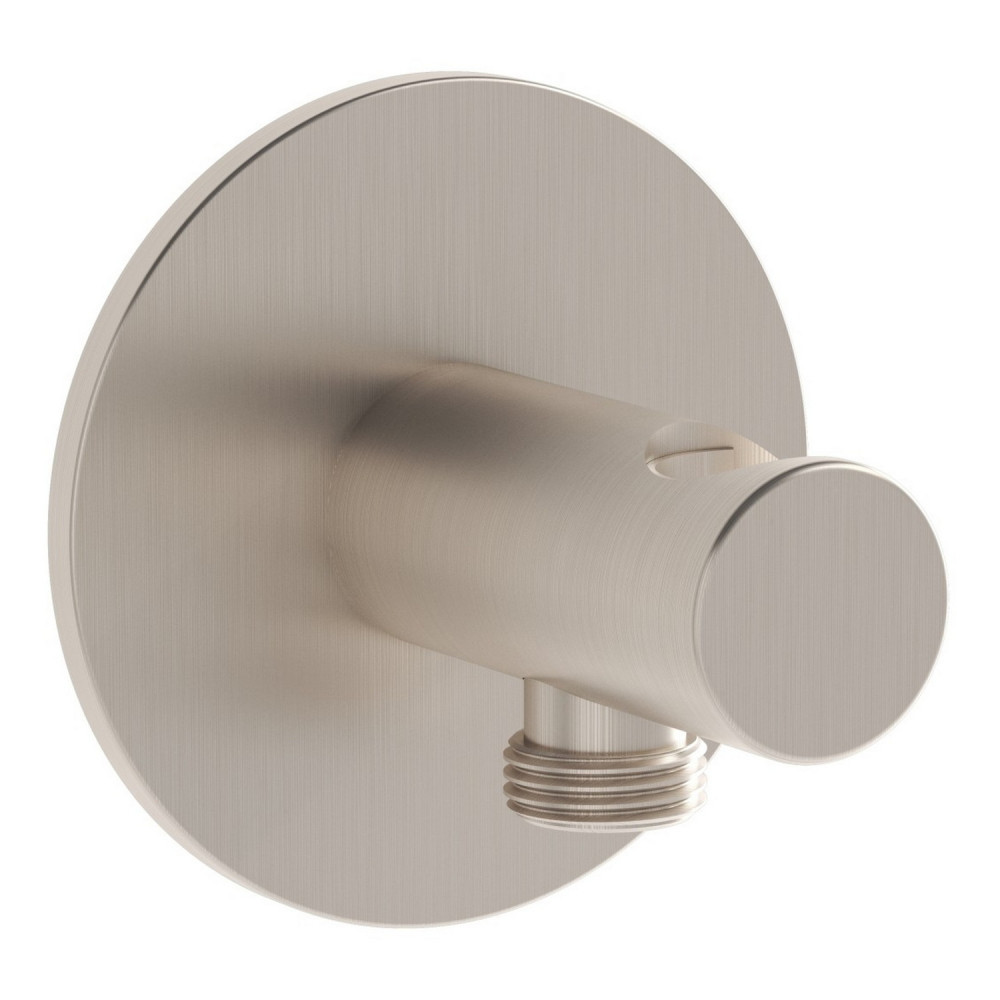 VitrA Origin Brushed Nickel Shower Wall Outlet and Bracket