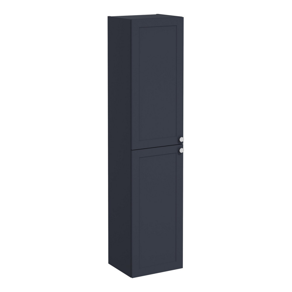 VitrA Root Classic 420mm Matt Dark Blue Wall Hung Tall Storage Unit