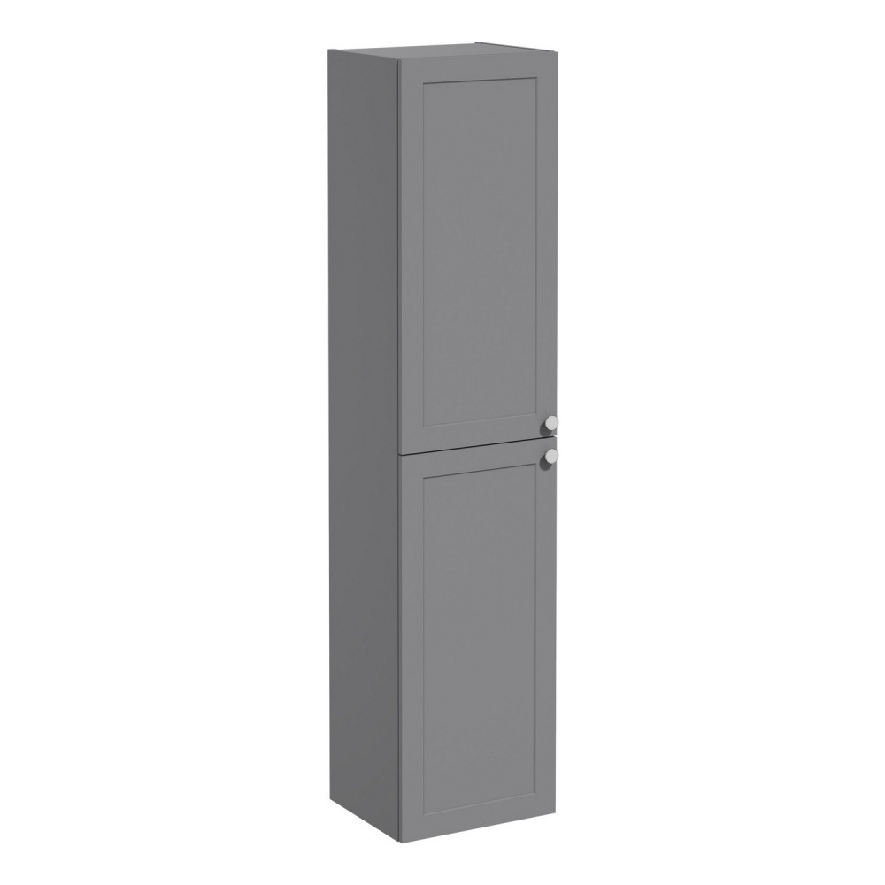 VitrA Root Classic 420mm Matt Grey Wall Hung Tall Storage Unit
