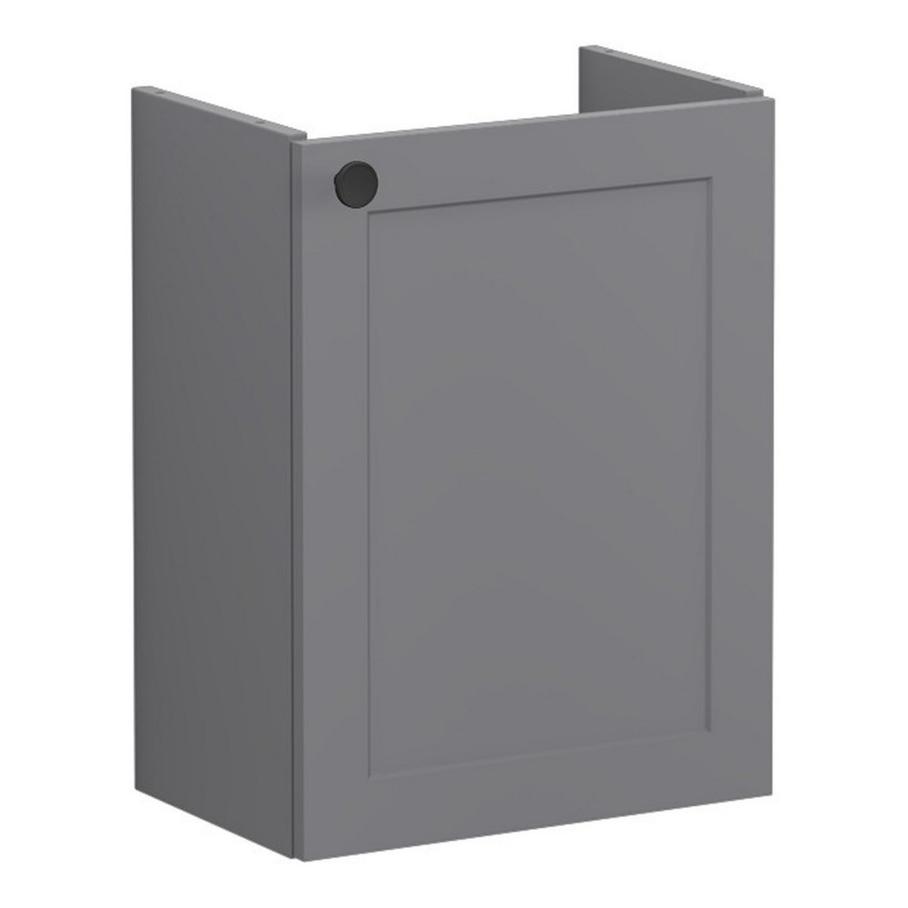 VitrA Root Classic 450mm Matt Grey Wall Hung Right Hand Cloakroom Vanity Unit and Basin