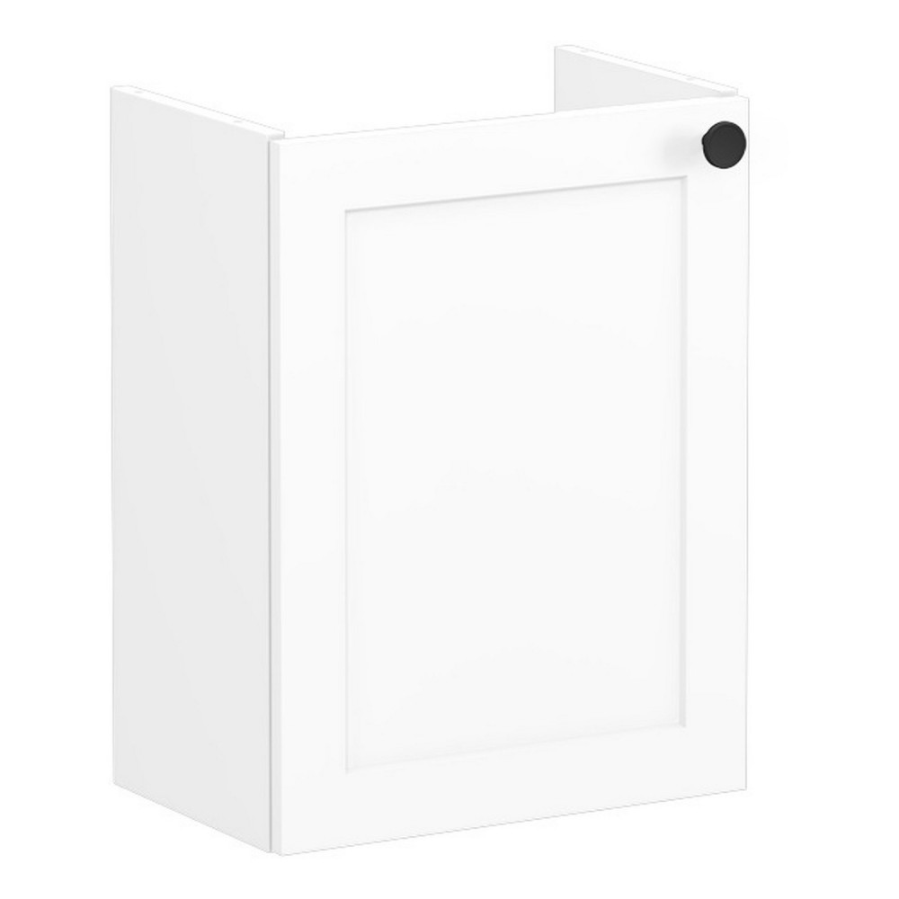 VitrA Root Classic 450mm Matt White Wall Hung Left Hand Cloakroom Vanity Unit and Basin