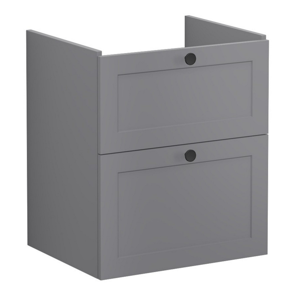 VitrA Root Classic 600mm Matt Grey Wall Hung Vanity Unit and Basin