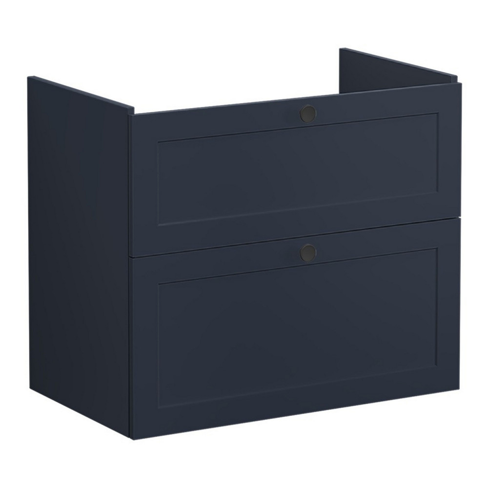VitrA Root Classic 800mm Matt Dark Blue Wall Hung Vanity Unit and Basin