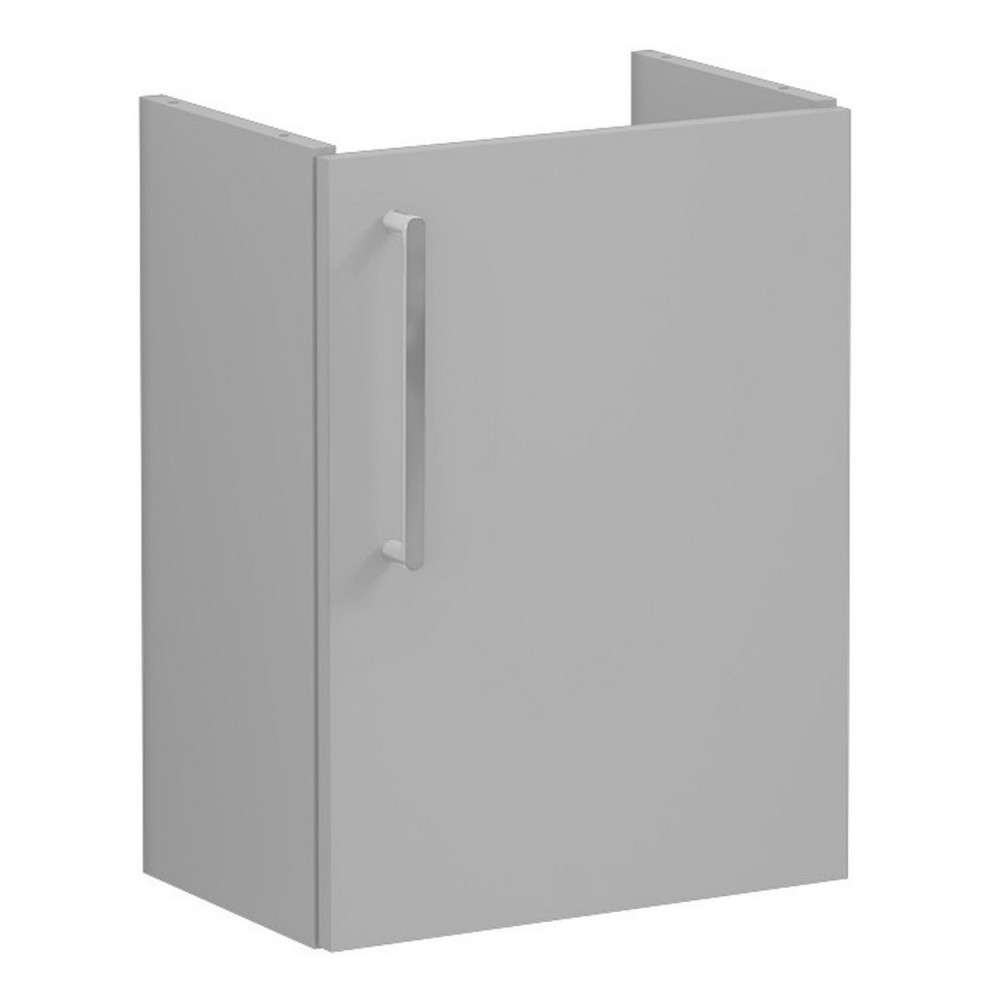 VitrA Root Flat 450mm Matt Rock Grey Right Hand Wall Hung Cloakroom Vanity Unit and Basin