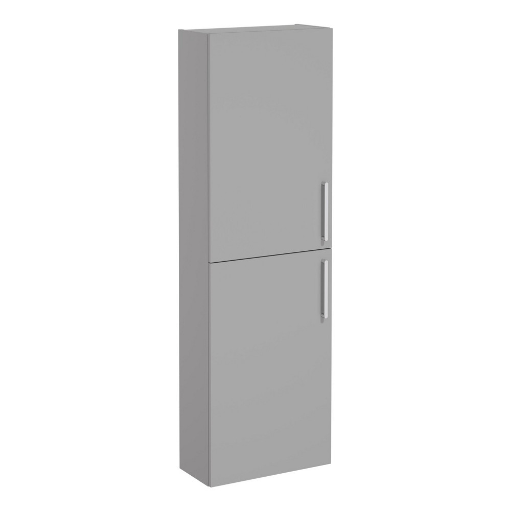 VitrA Root Flat 550mm Matt Rock Grey Wall Hung Compact Tall Storage Unit