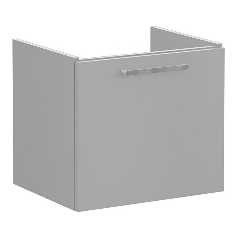VitrA Root Flat 600mm Matt Rock Grey Wall Hung One Drawer Vanity Unit and Basin