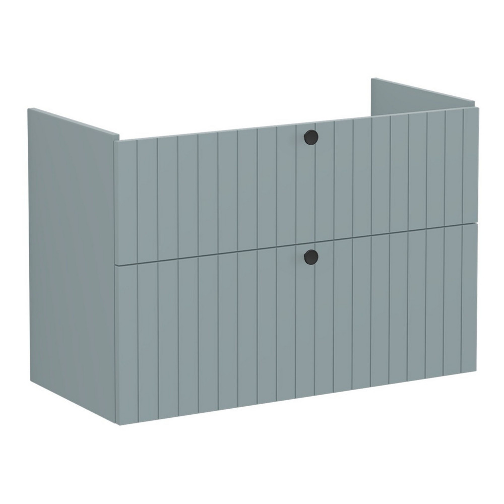 VitrA Root Groove 1000mm Matt Fjord Green Wall Hung Vanity Unit and Basin