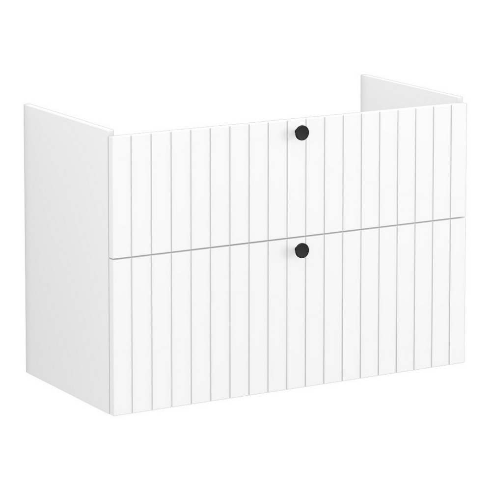VitrA Root Groove 1000mm Matt White Wall Hung Vanity Unit and Basin