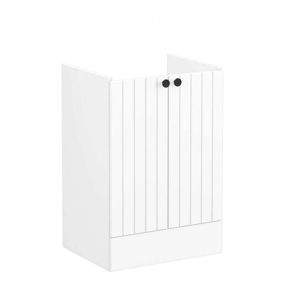 VitrA Root Groove 600mm Matt White Freestanding Vanity Unit and Basin