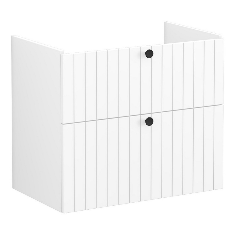 VitrA Root Groove 800mm Matt White Wall Hung Vanity Unit and Basin
