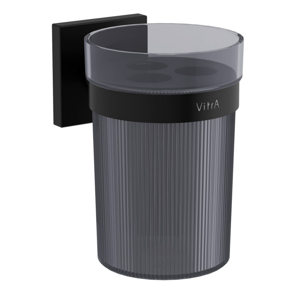 VitrA Root Matt Black Toothbrush Holder