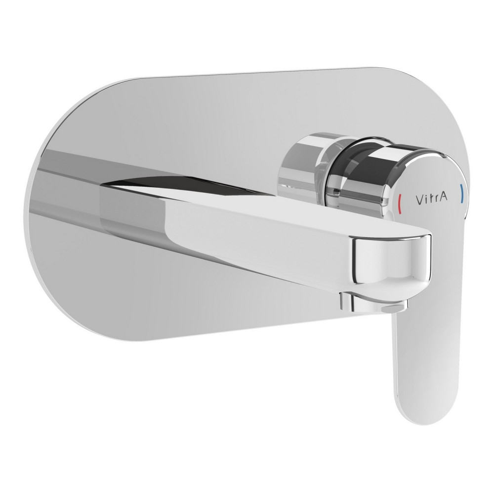 VitrA Root Round Chrome Wall Mounted Basin Mixer