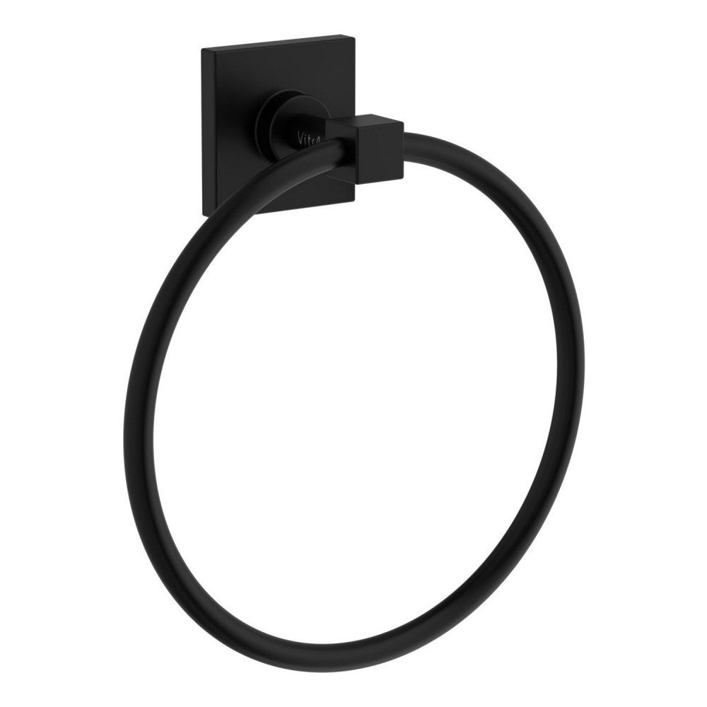 VitrA Root Round Matt Black Towel Ring