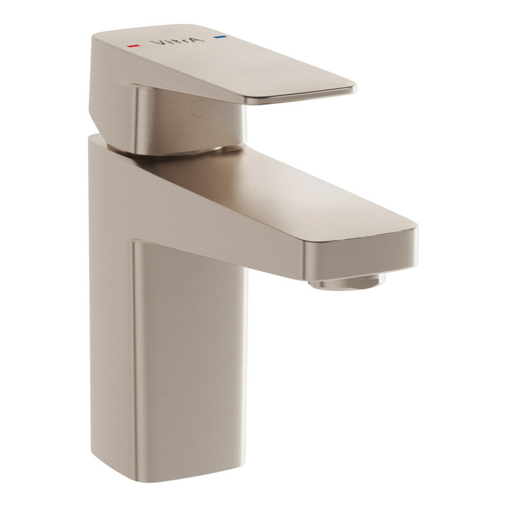 VitrA Root Square Brushed Nickel Mini Basin Mixer