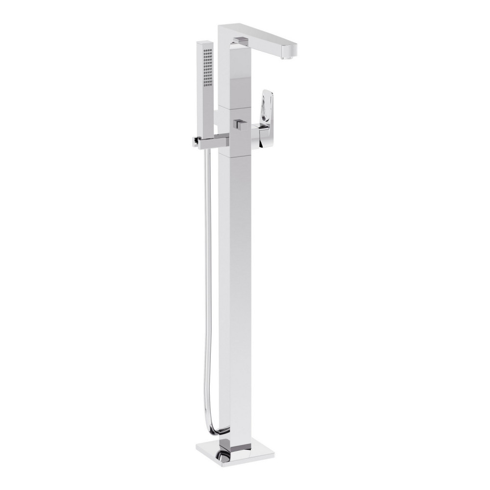 VitrA Root Square Chrome Freestanding Bath Shower Mixer