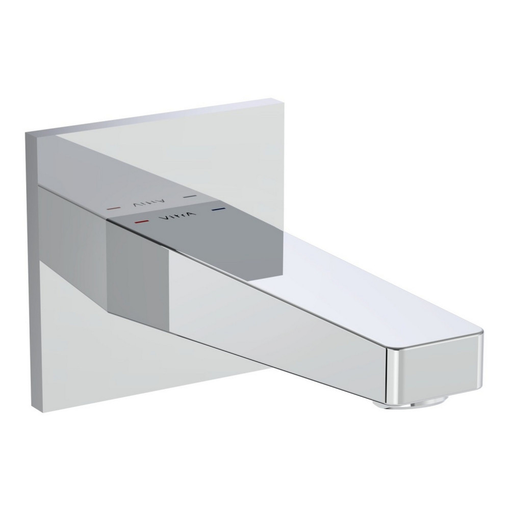 VitrA Root Square Chrome Wall Mounted Bath Spout