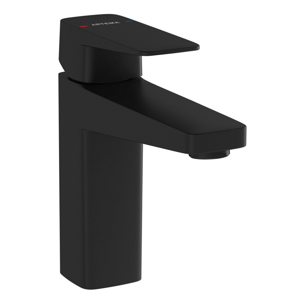 VitrA Root Square Matt Black Basin Mixer