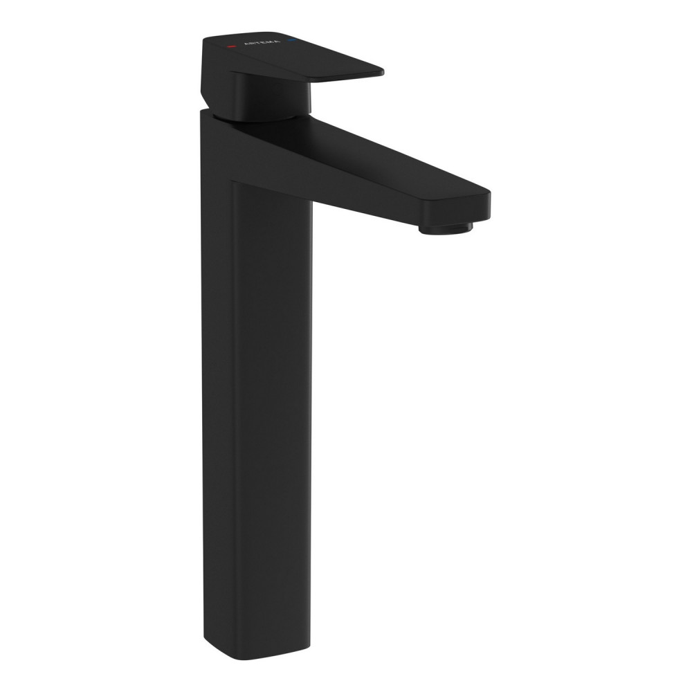 VitrA Root Square Matt Black Tall Basin Mixer