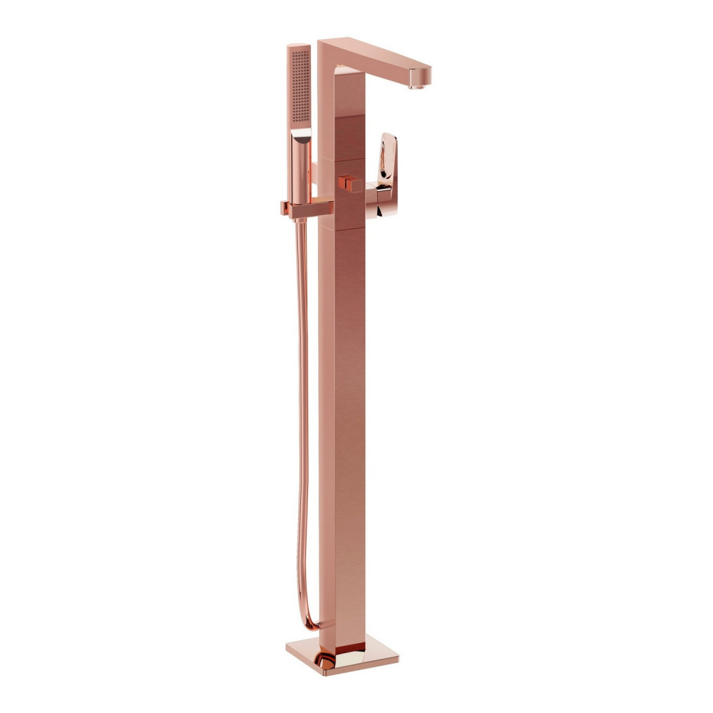 VitrA Root Square Soft Copper Freestanding Bath Shower Mixer