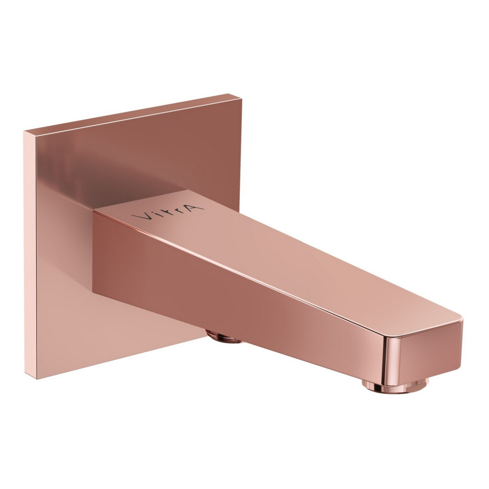VitrA Root Square Soft Copper Wall Mounted Bath Spout