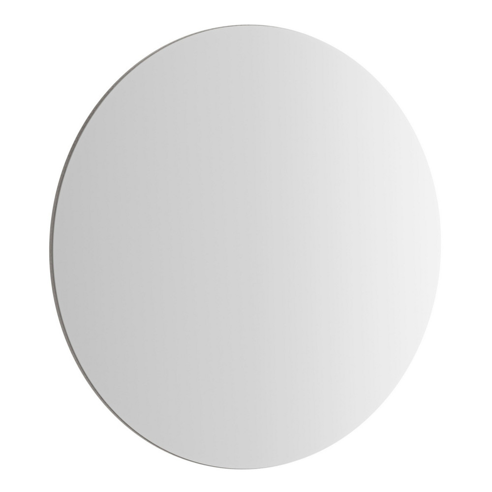 VitrA Round 800mm Brushed Chrome Bathroom Mirror