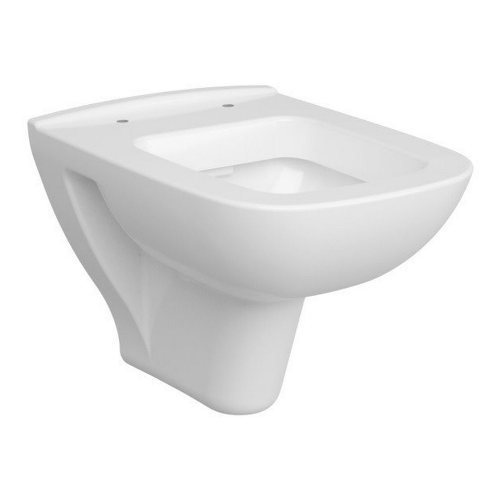 VitrA S20 Wall Hung Square Short Projection Box Rim WC Pan and Seat