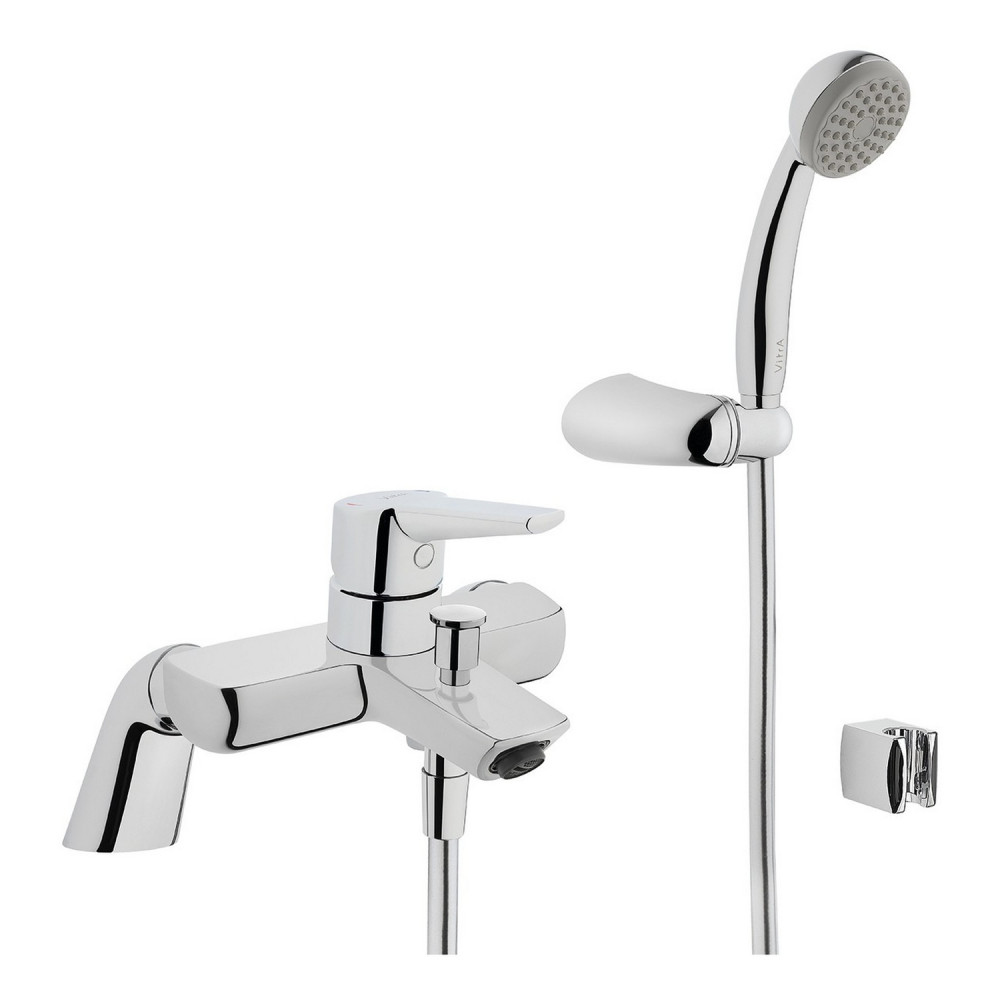 VitrA Solid S Bath Shower Mixer in Chrome