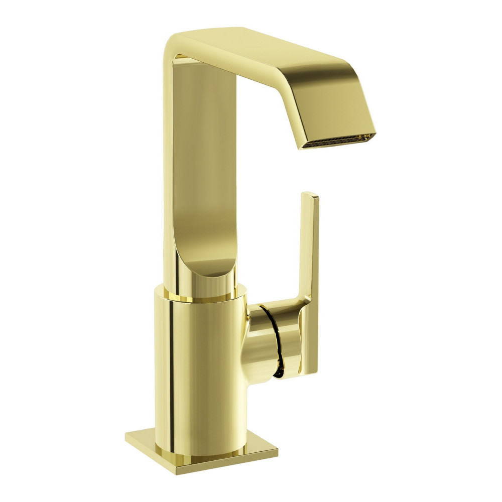 VitrA Suit Basin Mixer with Side Handle in Soft Gold