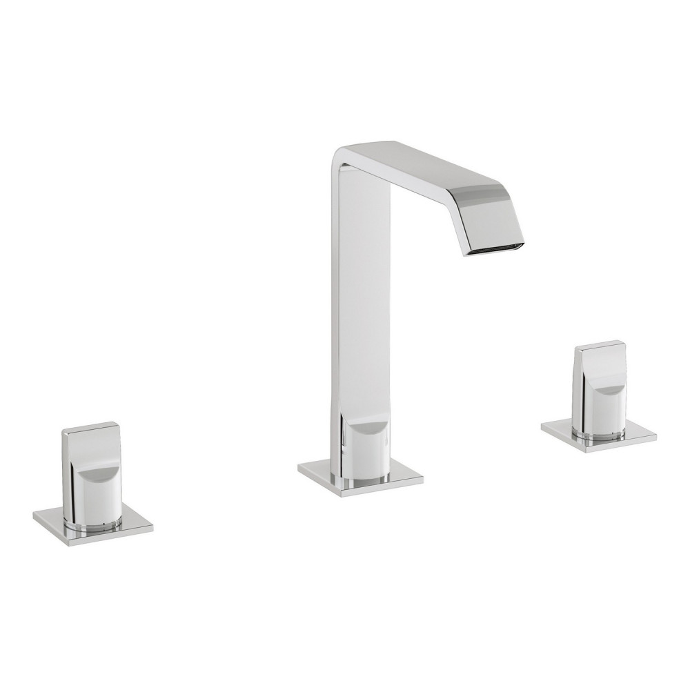 VitrA Suit Deck Mounted 3TH Basin Mixer in Chrome