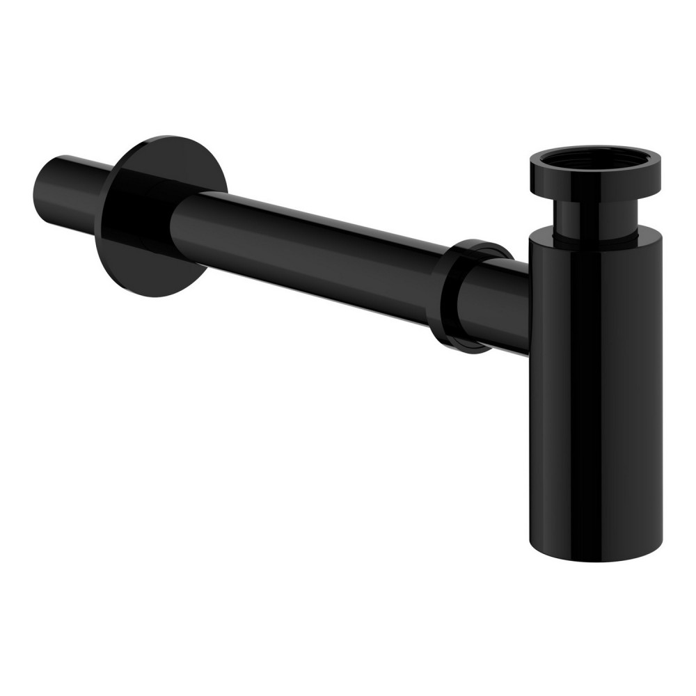 VitrA Universal Basin Bottle Trap in Gloss Black