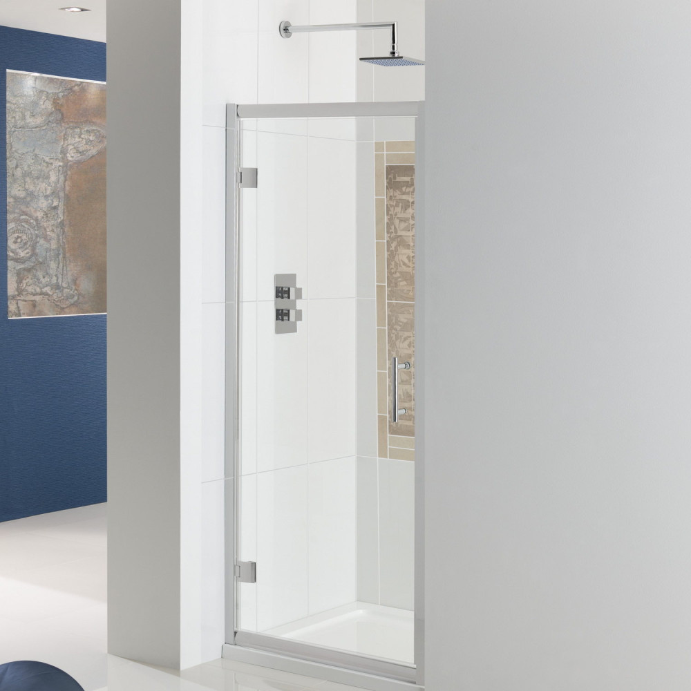 Vulcan 800mm Chrome Hinged Shower Door